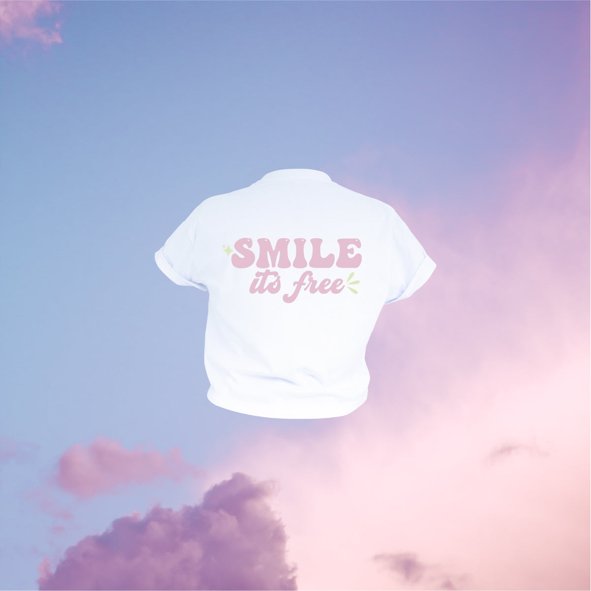 Camiseta Crop - Smile is free