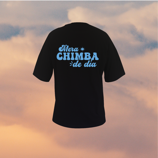 Camiseta oversize - Mera chimba de día